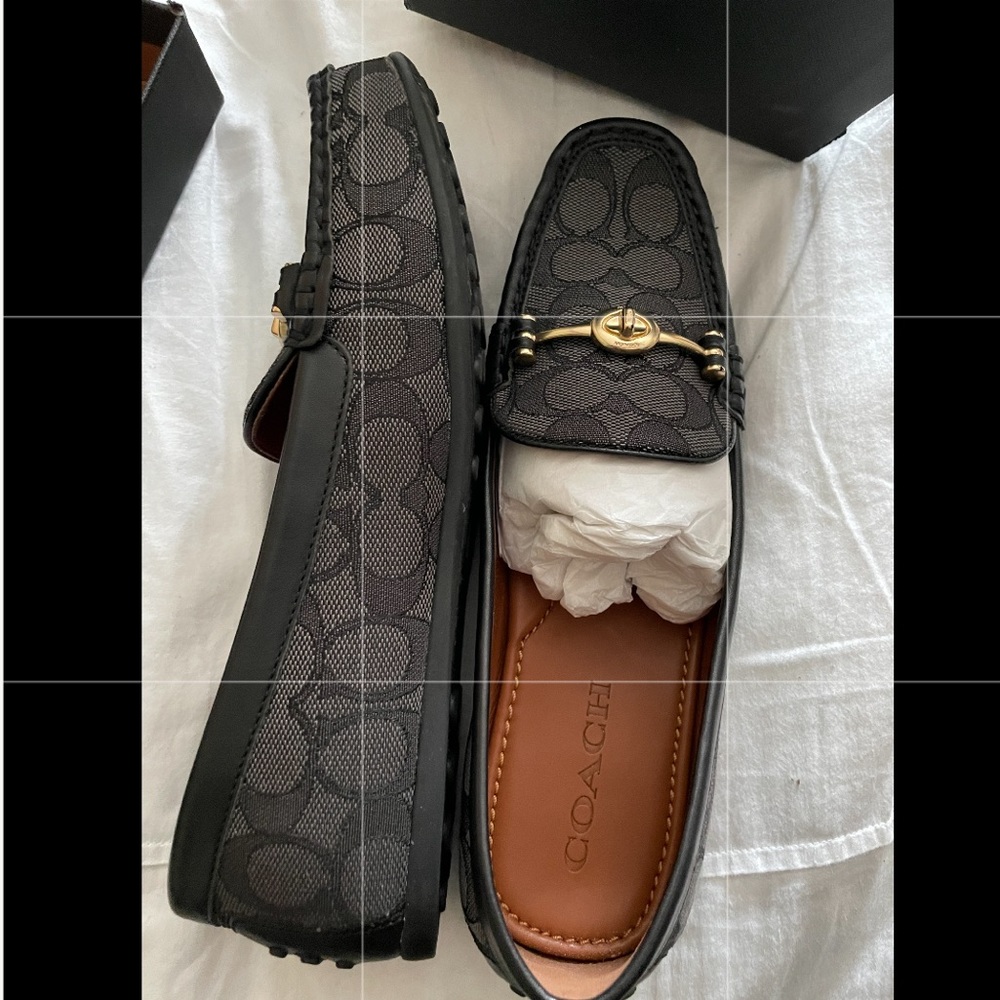 Coach Black CC driver shoes size 9